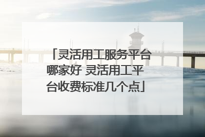 灵活用工服务平台哪家好 灵活用工平台收费标准几个点